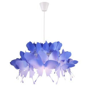 Lampa wisząca Farfalla niebieska 1xE27 Light Prestige