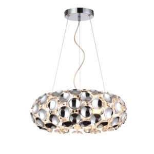 Lampa wisząca Ferrara srebrna 3xE14 Light Prestige