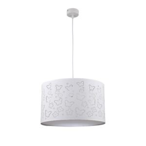 Lampa wisząca dziecięca Flowers biała 1xE27 Light Prestige