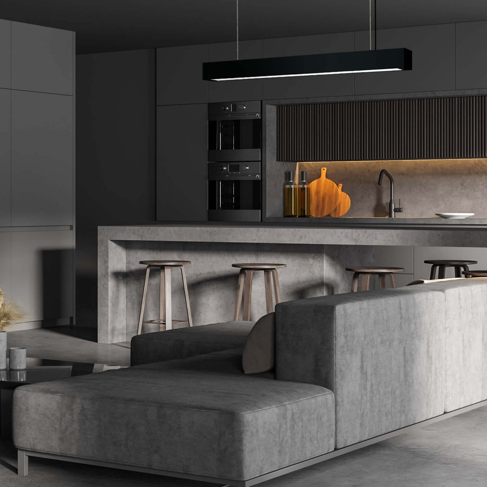 Lampa wisząca Ibros czarna 24W IP20 LED CCT Light Prestige - obrazek 2