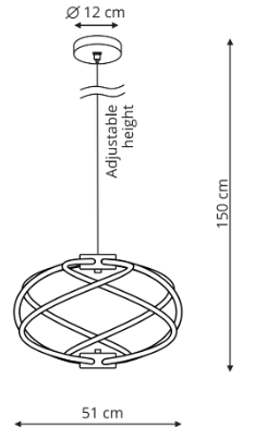 Lampa wisząca Kandor złota LED CCT Light Prestige - obrazek 3