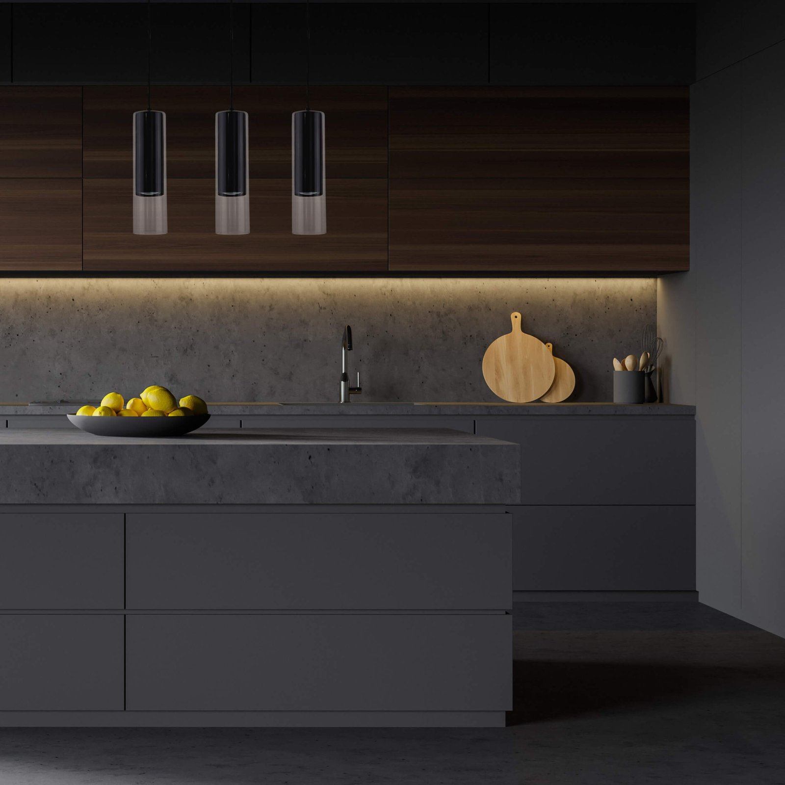 Lampa wisząca Manacor czarna 3xGU10 Light Prestige - obrazek 2