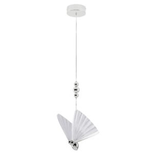 Lampa wisząca Mariposa 1 srebrna LED CCT Light Prestige