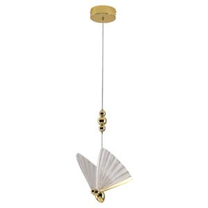 Lampa wisząca Mariposa 1 złota LED CCT Light Prestige