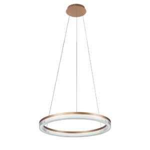 Lampa wisząca Midway Cristal Triangle złoto - transparentna LED CCT Light Prestige