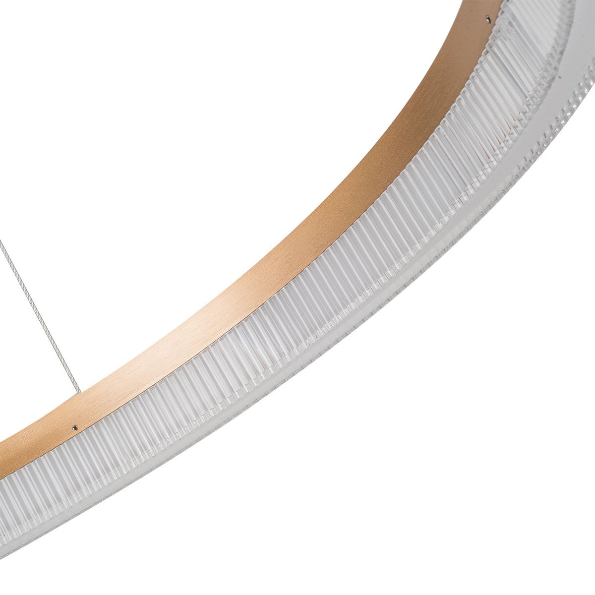 Lampa wisząca Midway Cristal Triangle złoto - transparentna LED CCT Light Prestige - obrazek 11