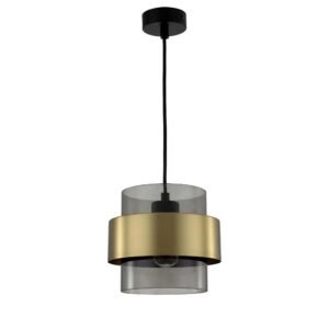 Lampa wisząca Miele dymna 1xE27 Light Prestige