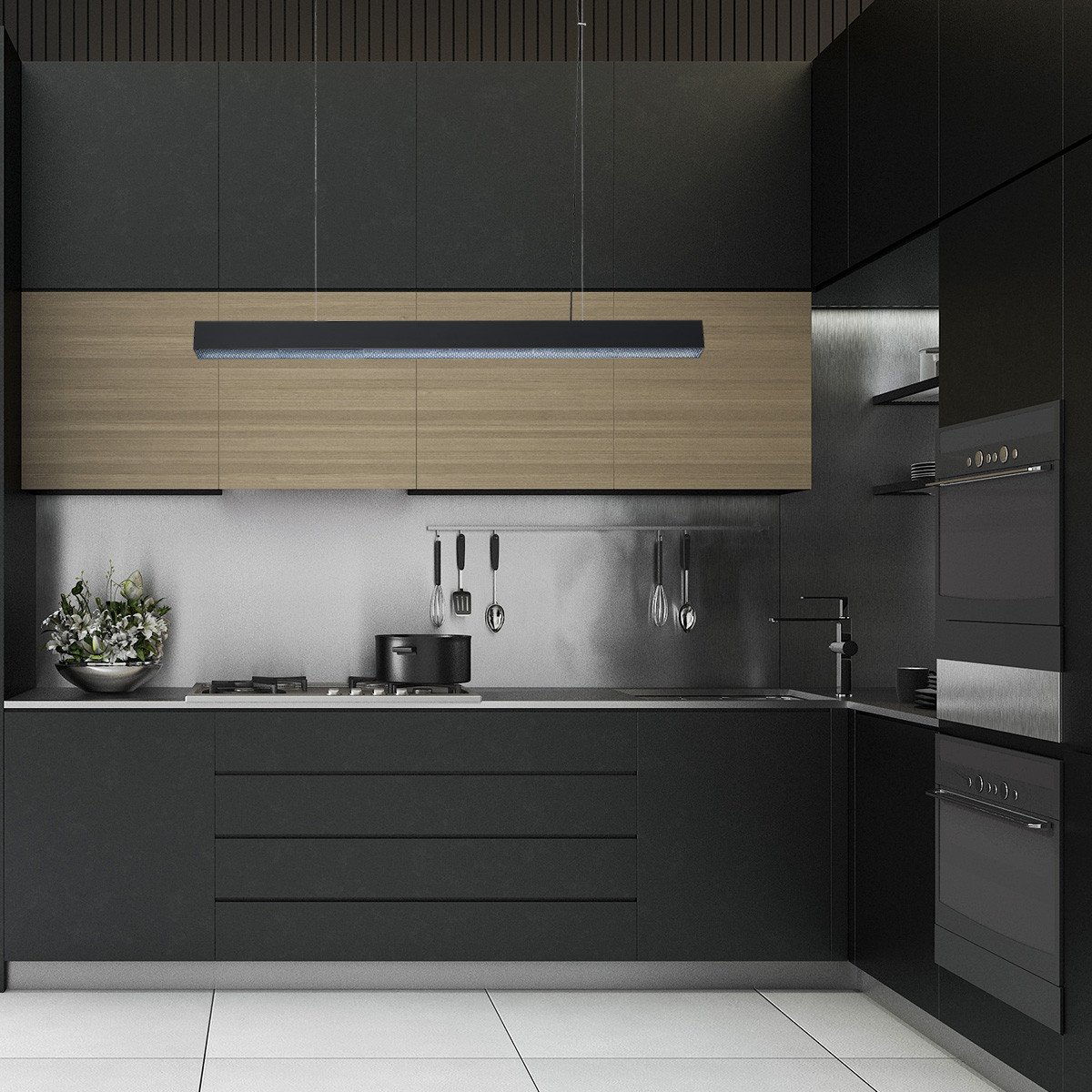 Lampa wisząca Mira L czarna Tuya LED CCT Light Prestige - obrazek 3