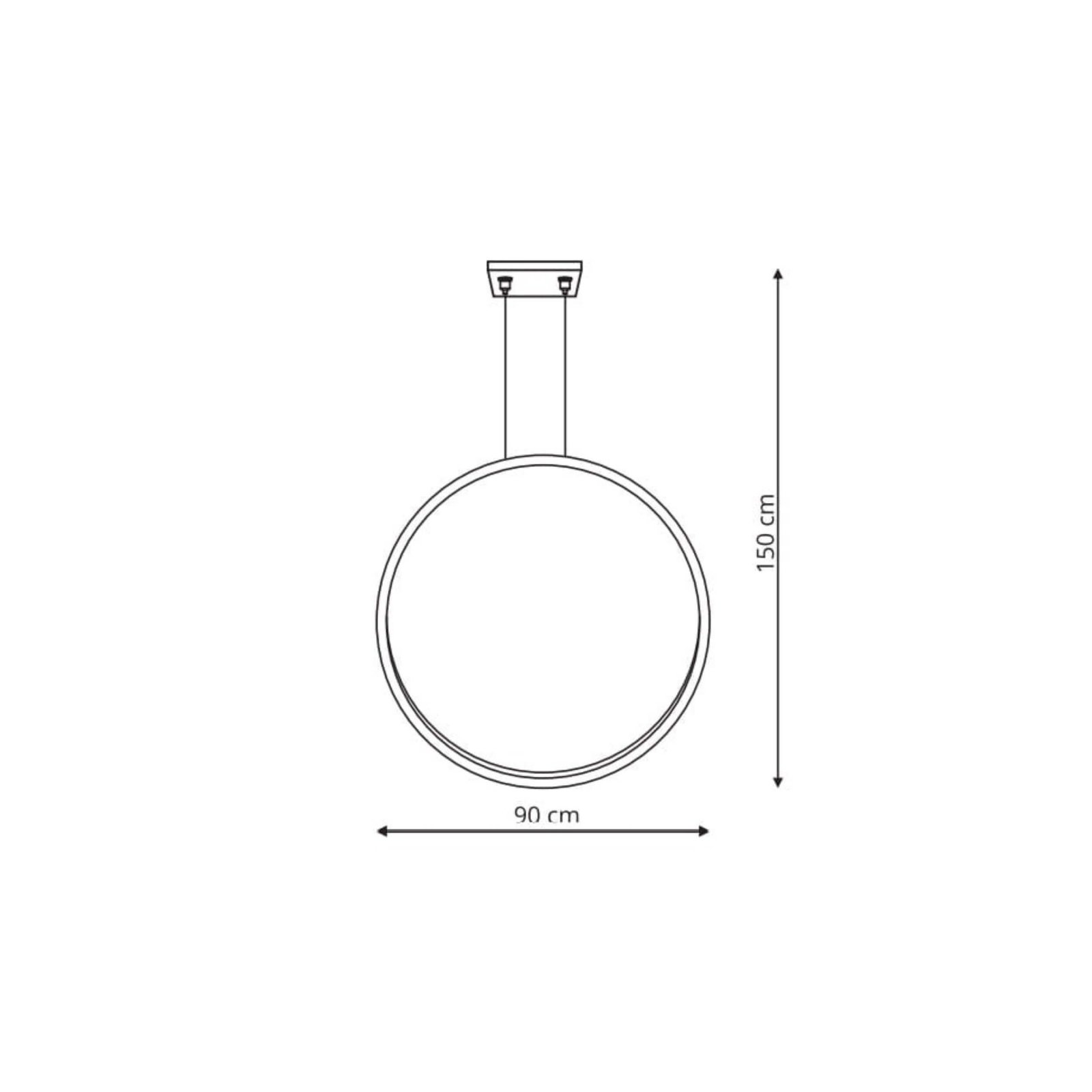 Lampa wisząca Mirror S złota IP44 LED CCT Light Prestige - obrazek 15