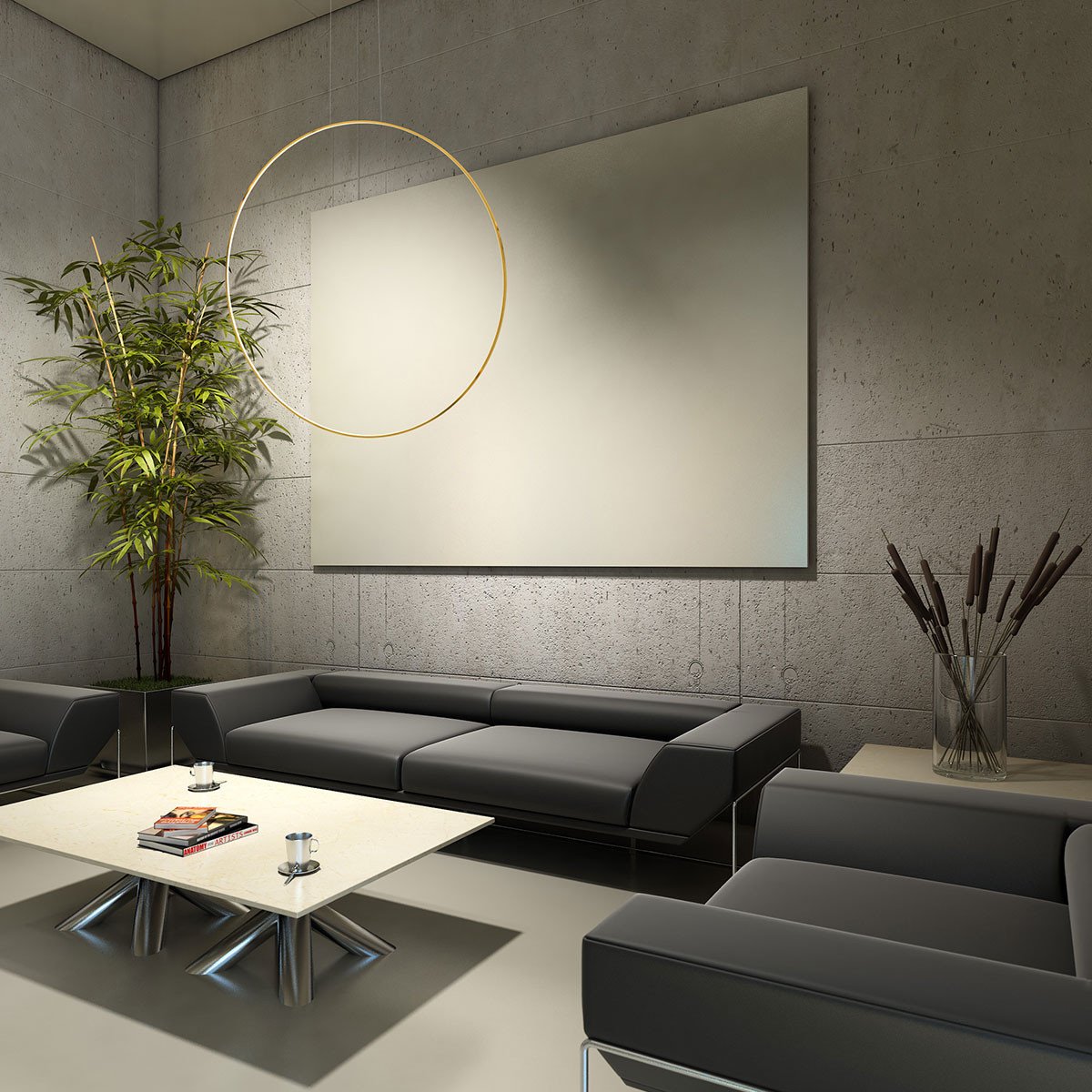 Lampa wisząca Mirror S złota IP44 LED CCT Light Prestige - obrazek 2