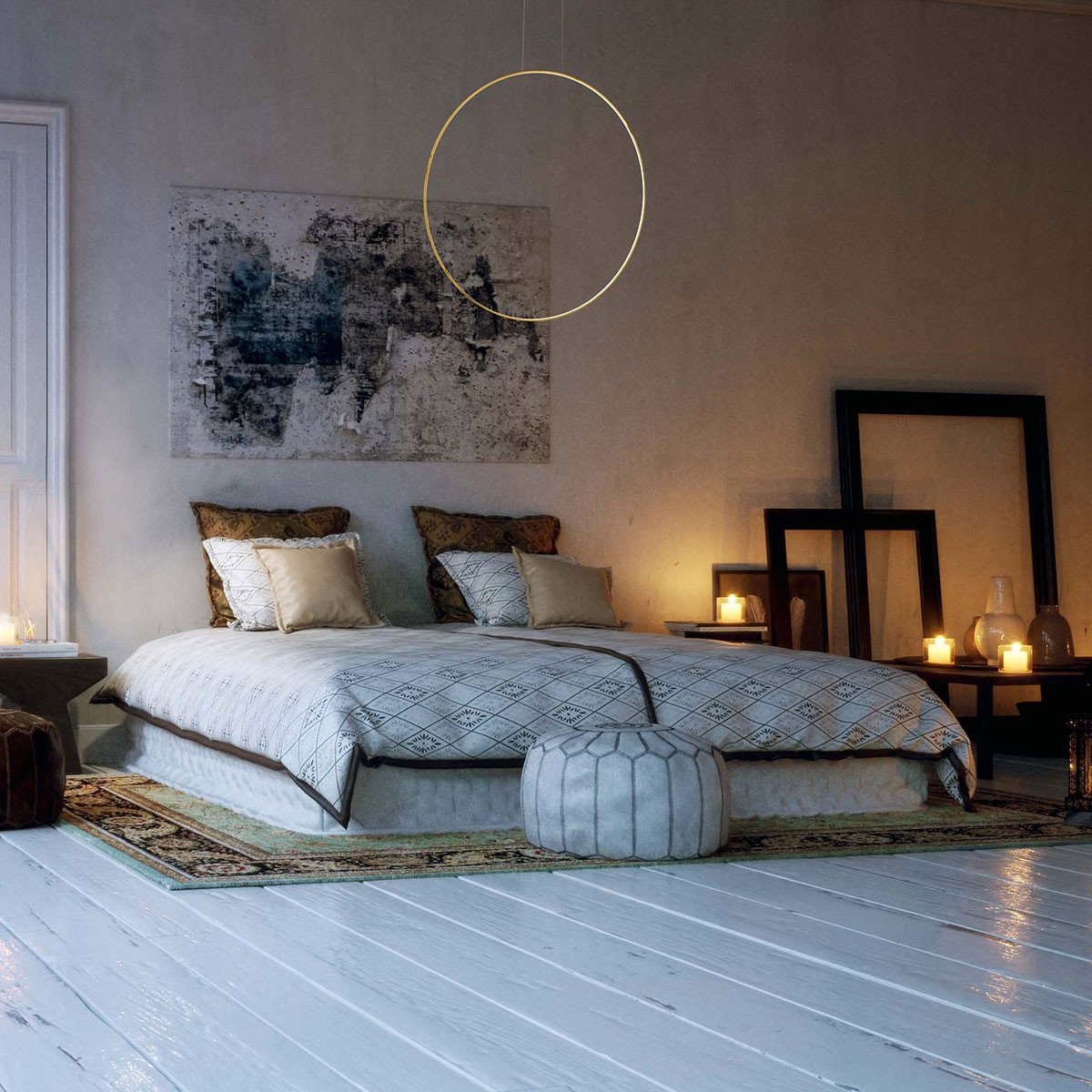 Lampa wisząca Mirror S złota IP44 LED CCT Light Prestige - obrazek 4