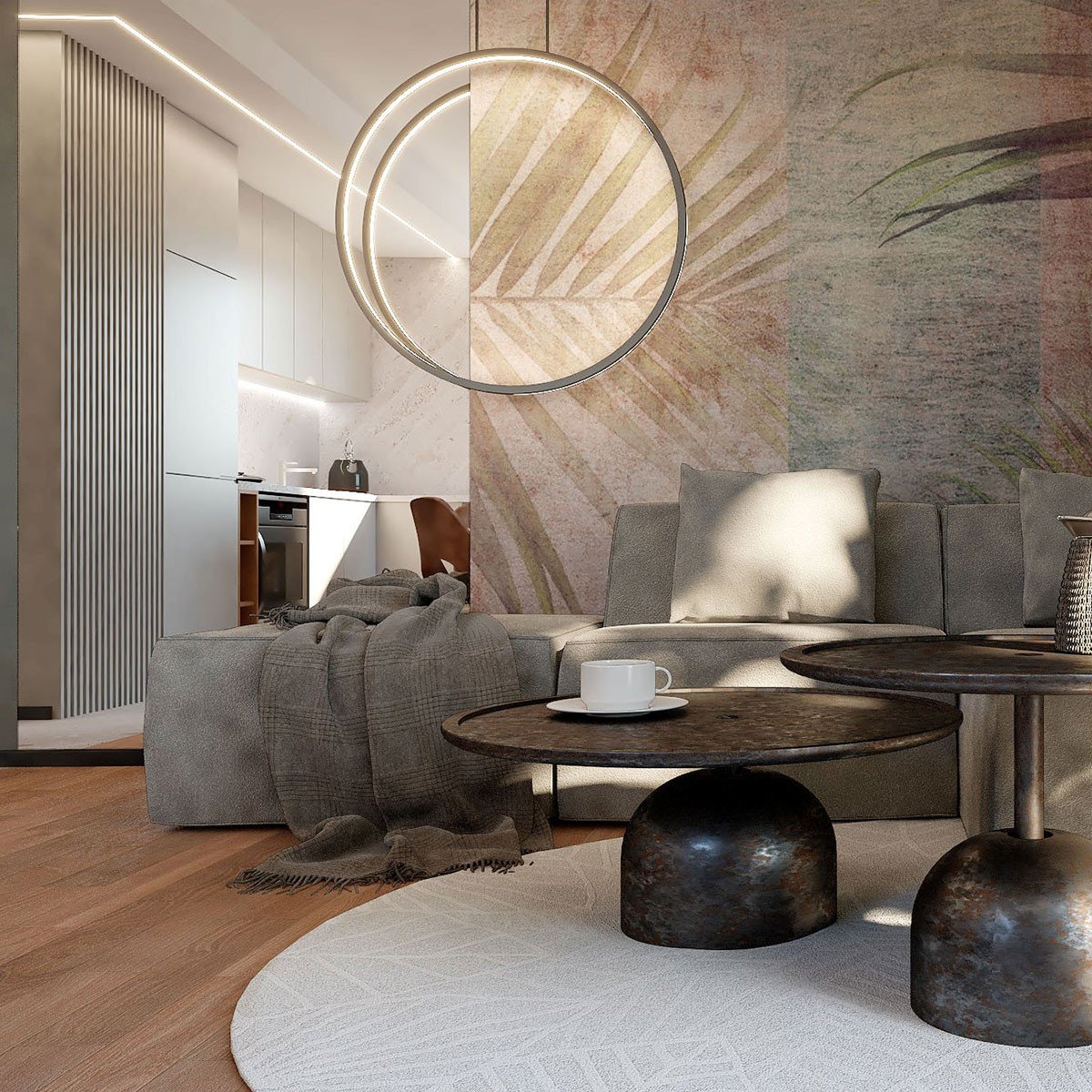 Lampa wisząca Mirror S złota IP44 LED CCT Light Prestige - obrazek 6