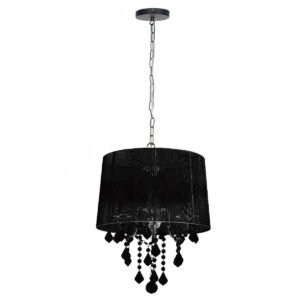 Lampa wisząca Mona czarna 3xE14 Light Prestige