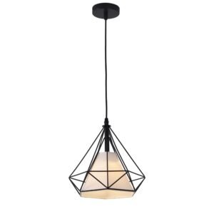 Lampa wisząca Nola czarna 1xE27 Light Prestige