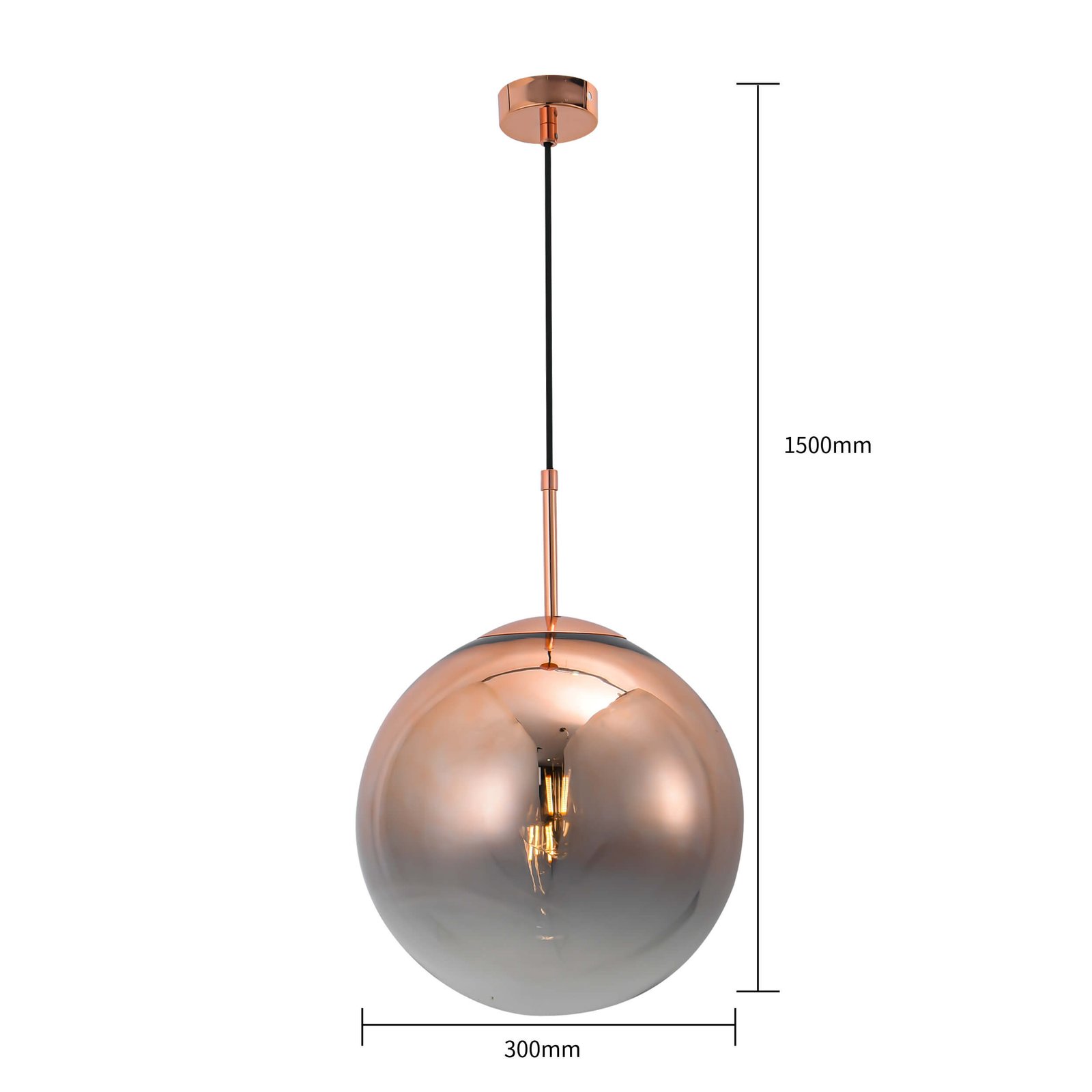 Lampa wisząca Palla miedziana 1xE14 Light Prestige - obrazek 12
