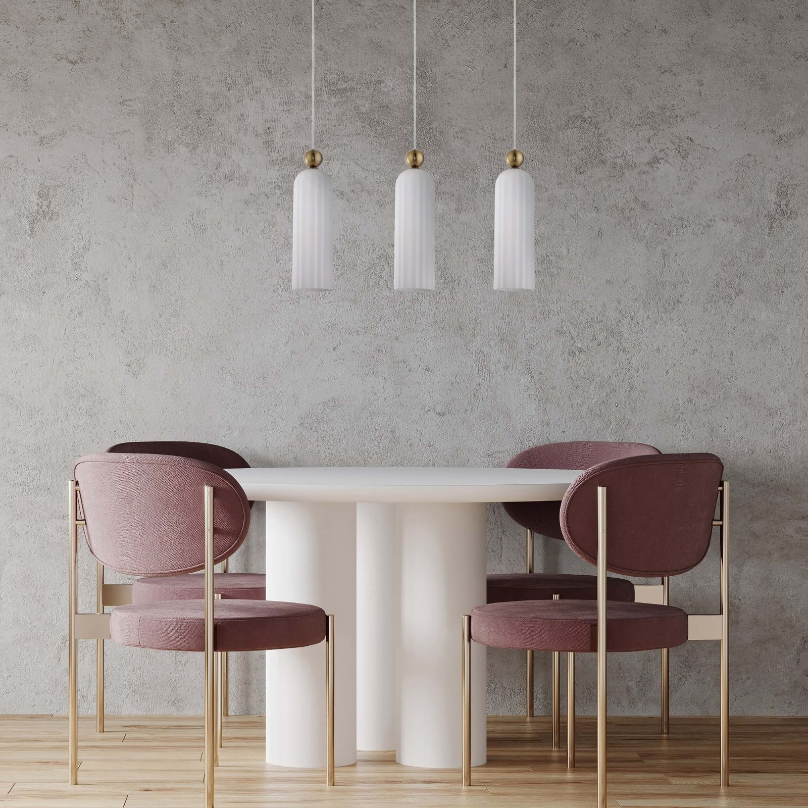 Lampa wisząca Piega 3 biała 3xE14 Light Prestige - obrazek 2