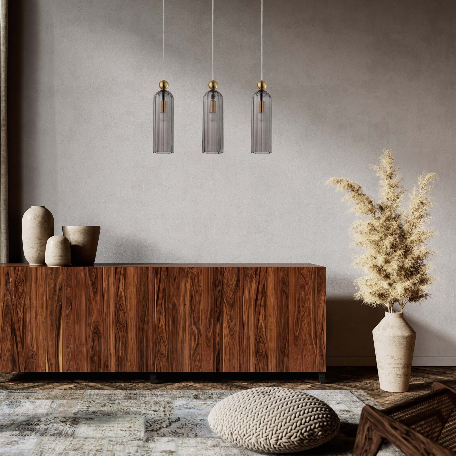 Lampa wisząca Piega 3 smoked 3xE14 Light Prestige - obrazek 2