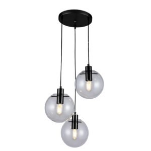 Lampa wisząca Puerto czarna 3xE27 Light Prestige