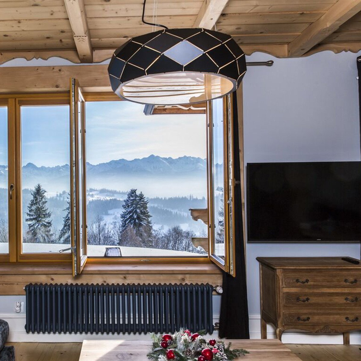 Lampa wisząca Reus czarna 3xE27 Light Prestige - obrazek 3