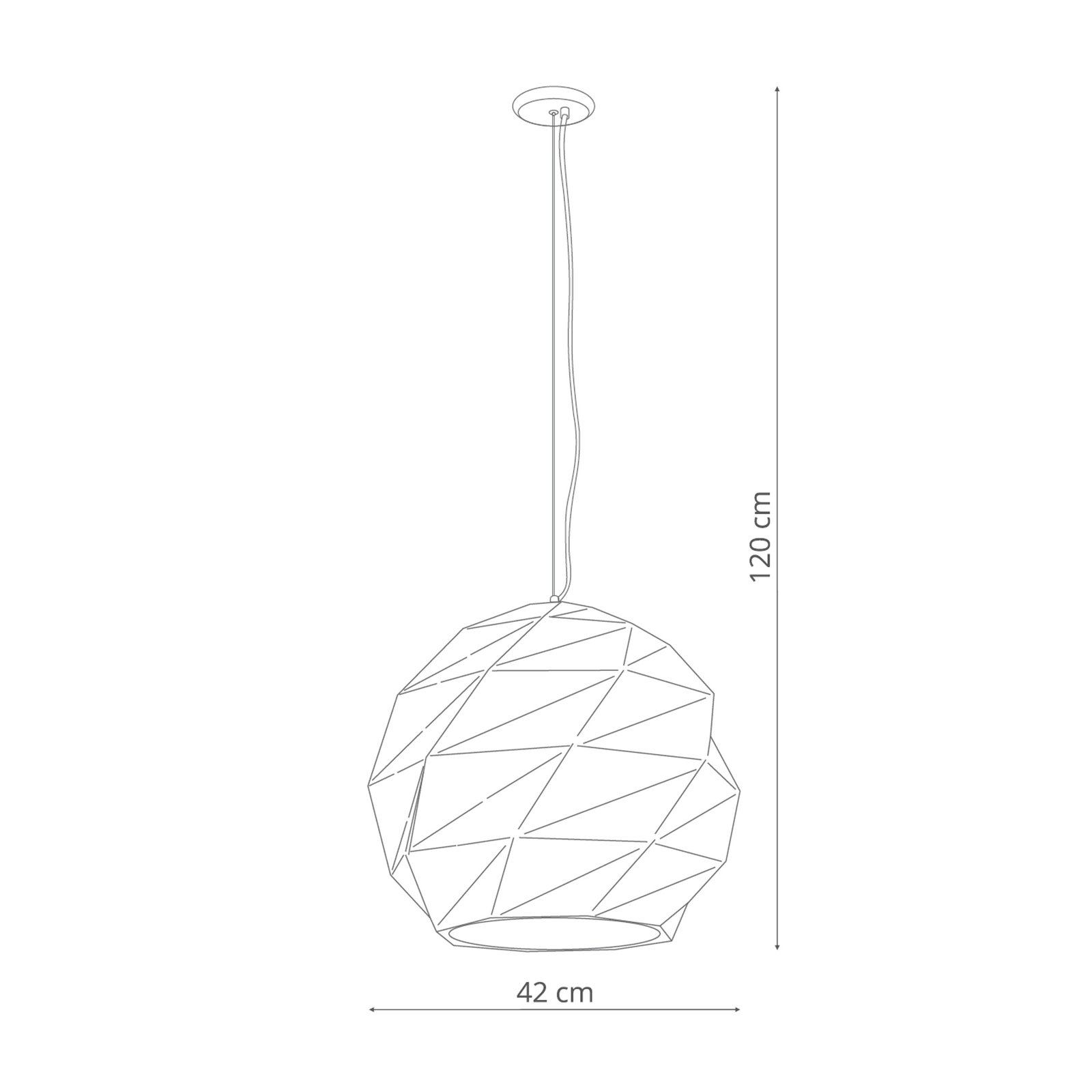 Lampa wisząca Reus biała 3xE27 Light Prestige - obrazek 5