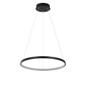 Lampa wisząca Ring 40 cm czarna LED Light Prestige