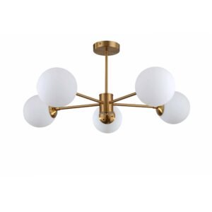 Lampa wisząca Roma 5 złota 5xE14 Light Prestige