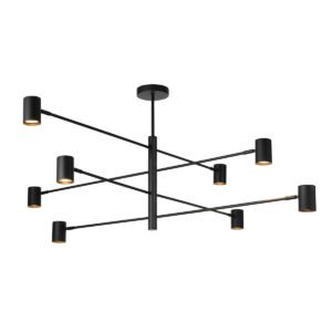 Lampa wisząca Snow 8 czarna 8xGU10 Light Prestige