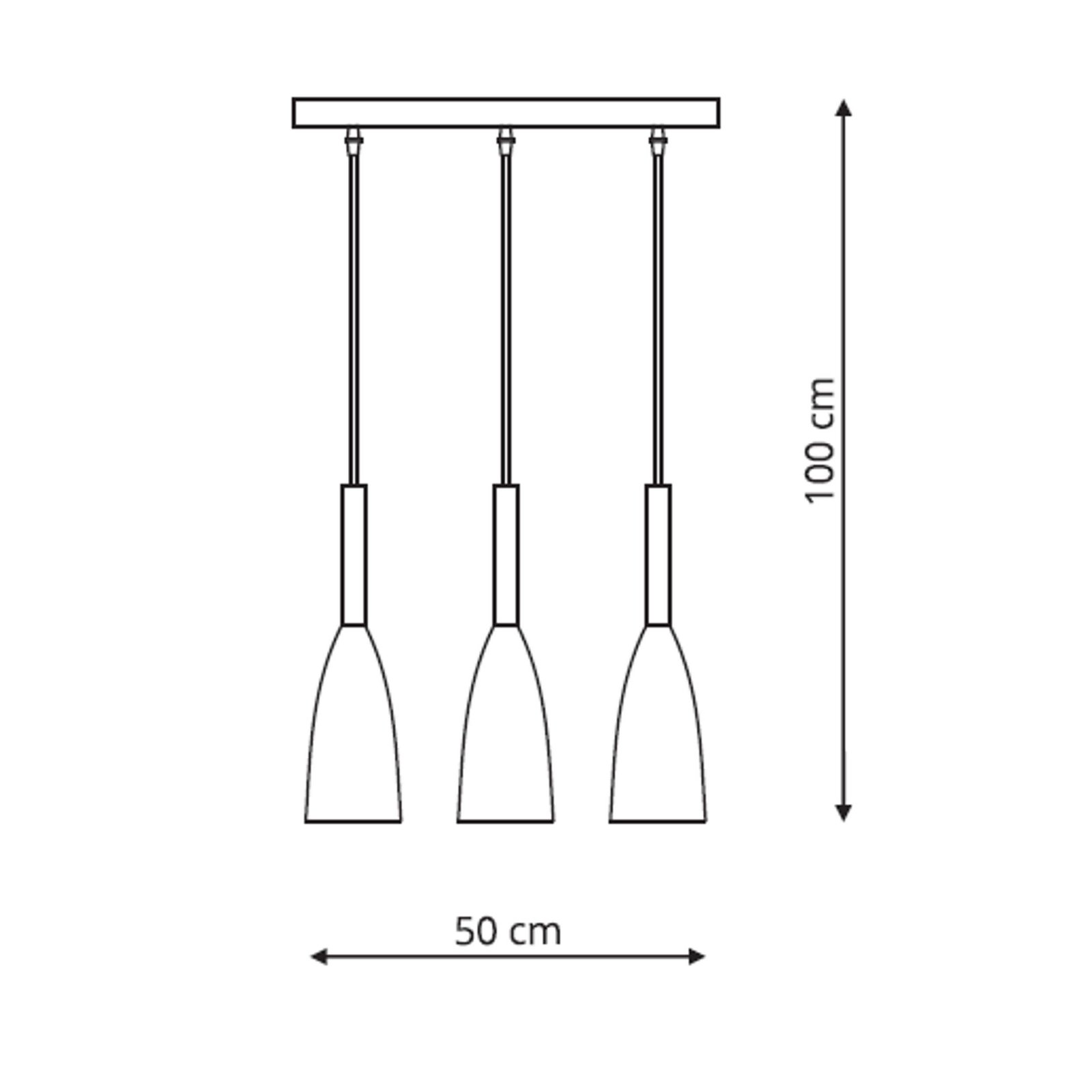 Lampa wisząca Solin 3 czarno-złota 3xE27 Light Prestige - obrazek 3