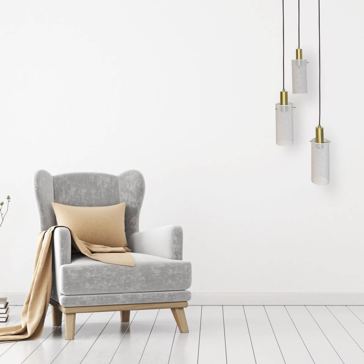 Lampa wisząca Tirana 3 biała 3xE27 Light Prestige - obrazek 2