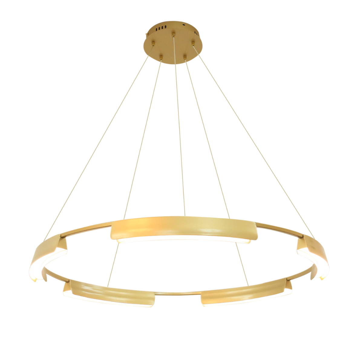 Lampa wisząca Tura 80 cm złota LED CCT Light Prestige