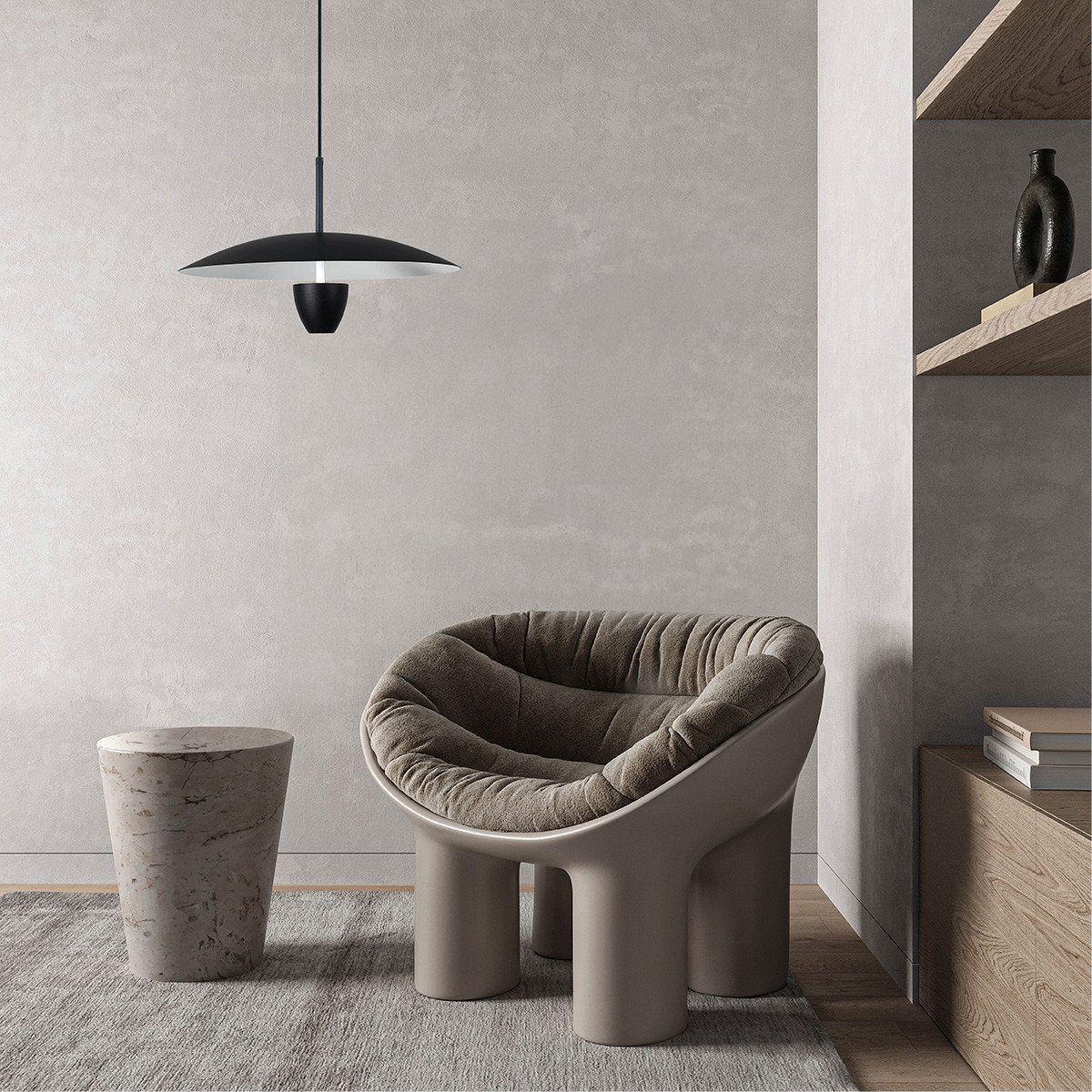 Lampa wisząca Ufo S czarna LED CCT Light Prestige - obrazek 6