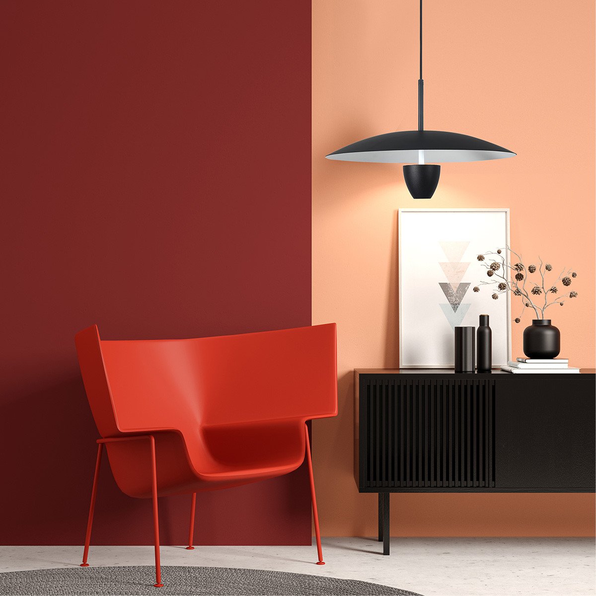 Lampa wisząca Ufo S czarna LED CCT Light Prestige - obrazek 7