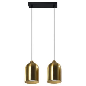 Metalowa lampa wisząca Nilo złota 2xGU10 Light Prestige