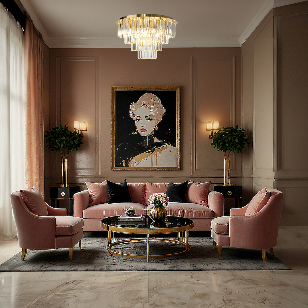 Lampa sufitowa MILANO fi 60cm 9xE14 Milagro - obrazek 4