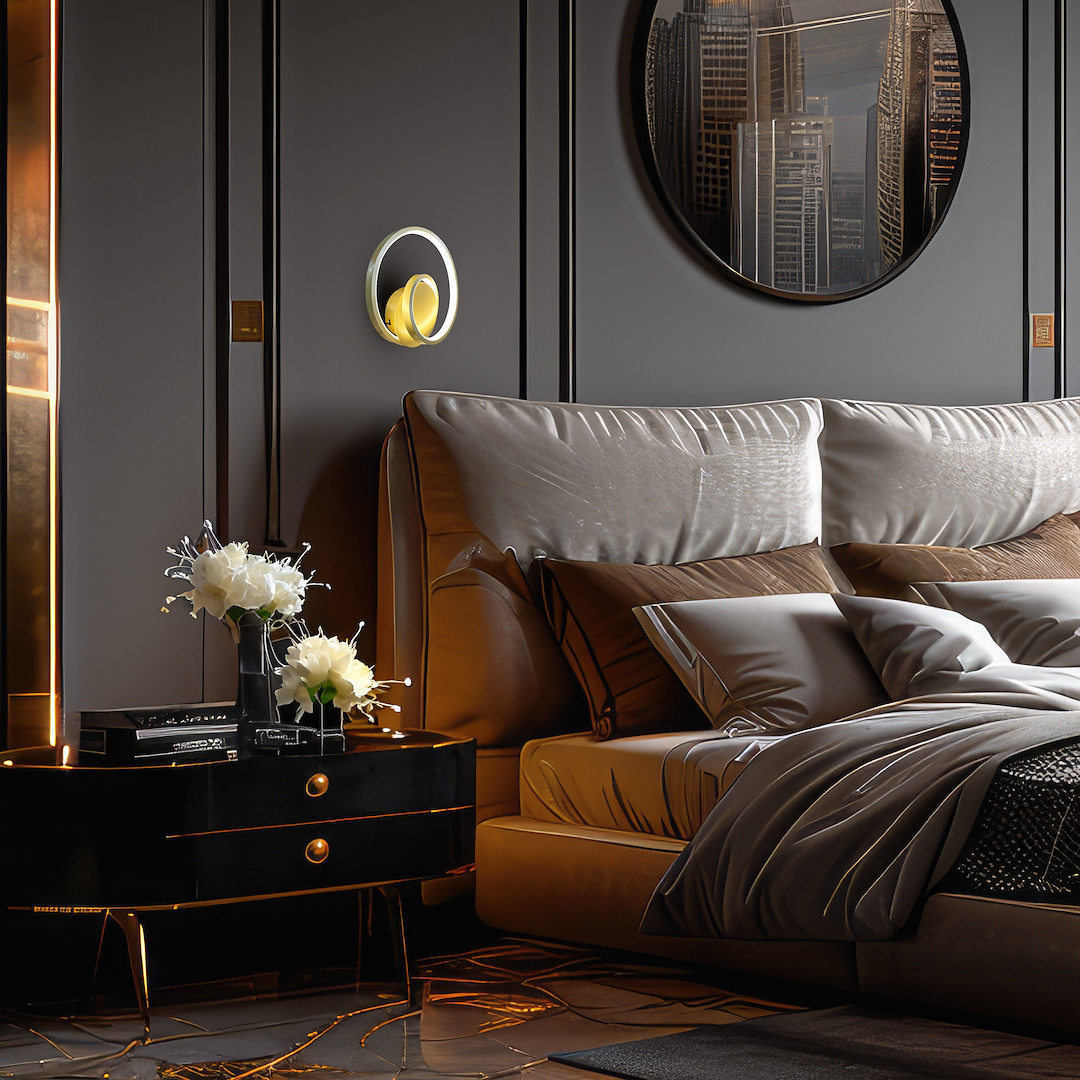 Kinkiet Lucero Złoty 13W LED Milagro - obrazek 9