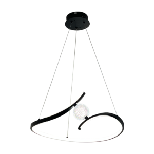 Lampa wisząca Perla Czarny 34W LED Milagro