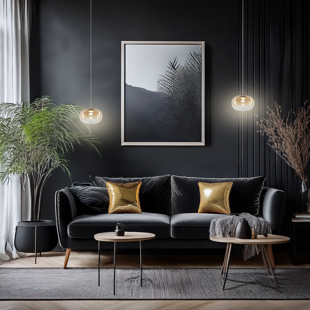 Lampa wisząca VASO 1 AMBER 4W Milagro - obrazek 4