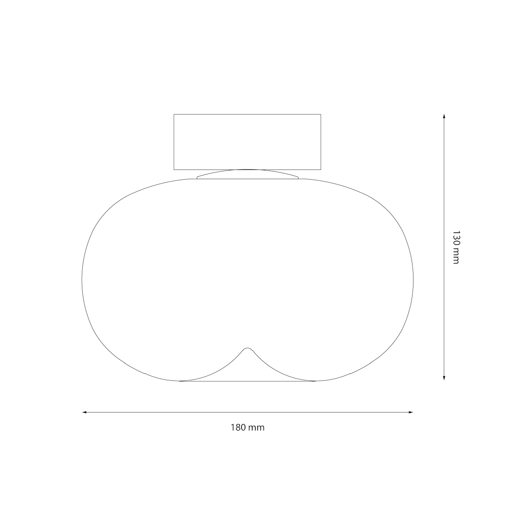 Lampa sufitowa VASO SMOKED 4W Milagro - obrazek 5