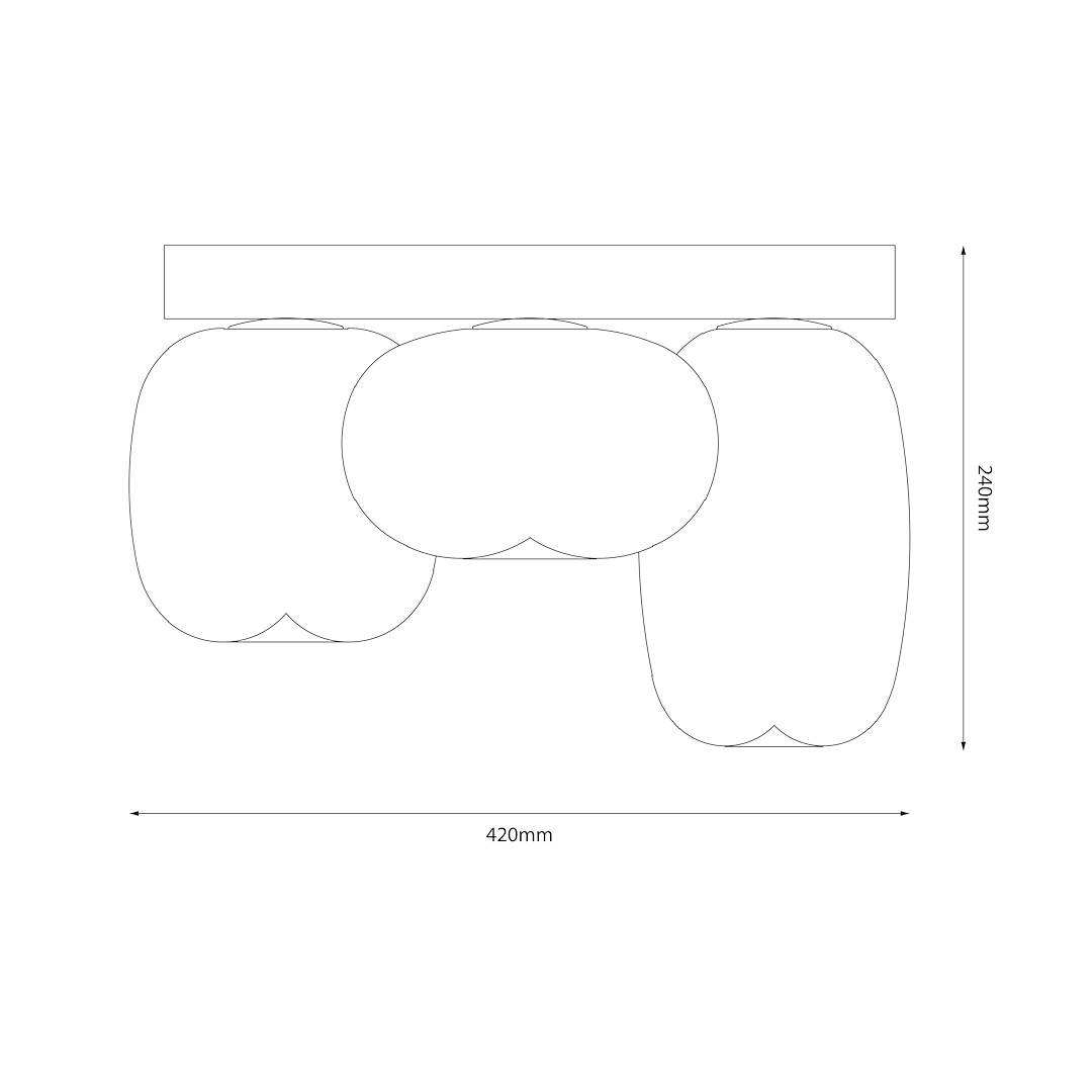 Lampa sufitowa Vaso 12W Biały Milagro - obrazek 5