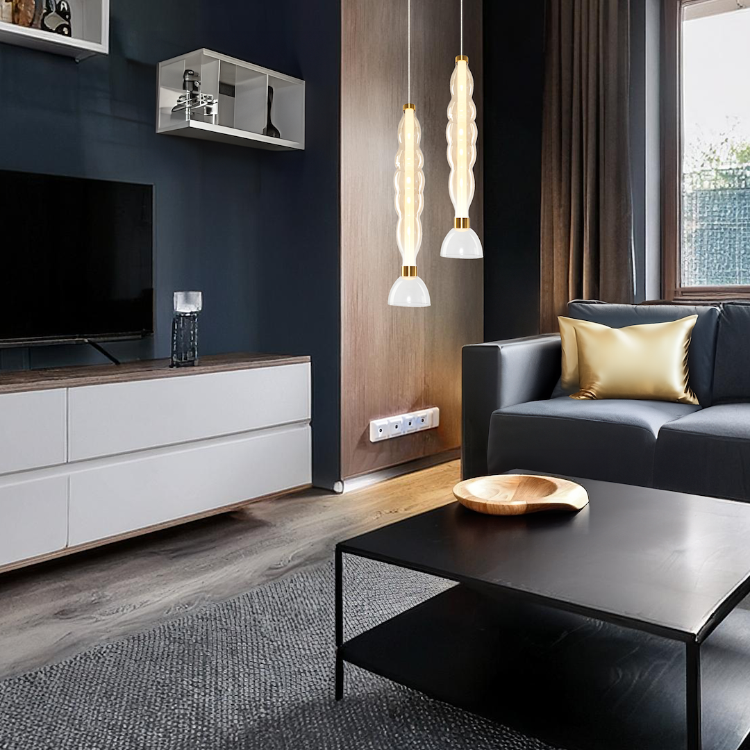 Lampa wisząca LUCCO amber 18W Milagro - obrazek 3