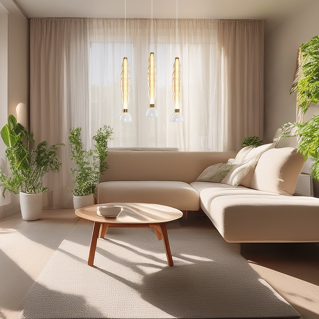 Lampa wisząca LUCCO amber 18W Milagro - obrazek 4