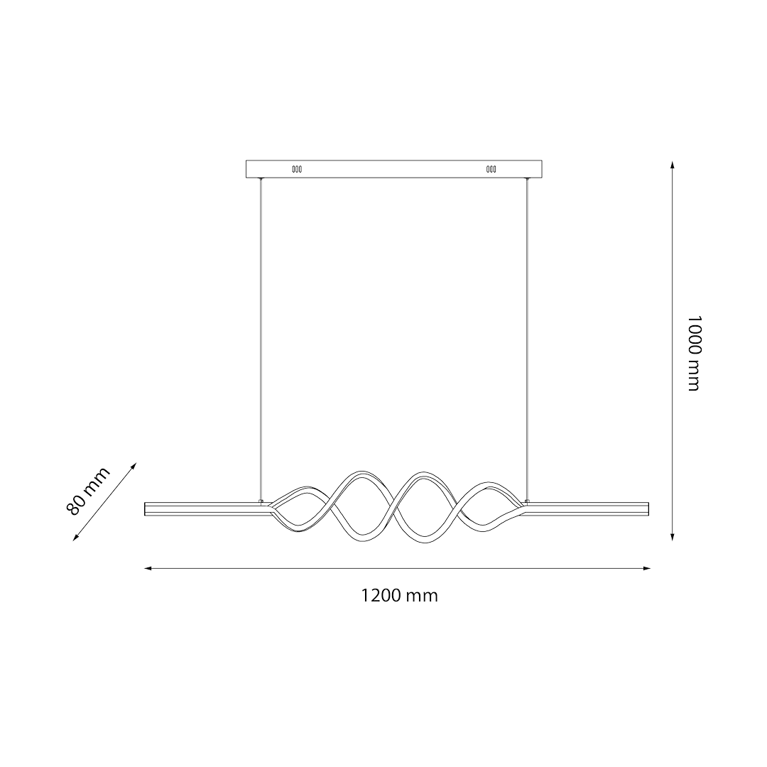 Lampa wisząca ANCONA 36W LED 4000K Milagro - obrazek 4