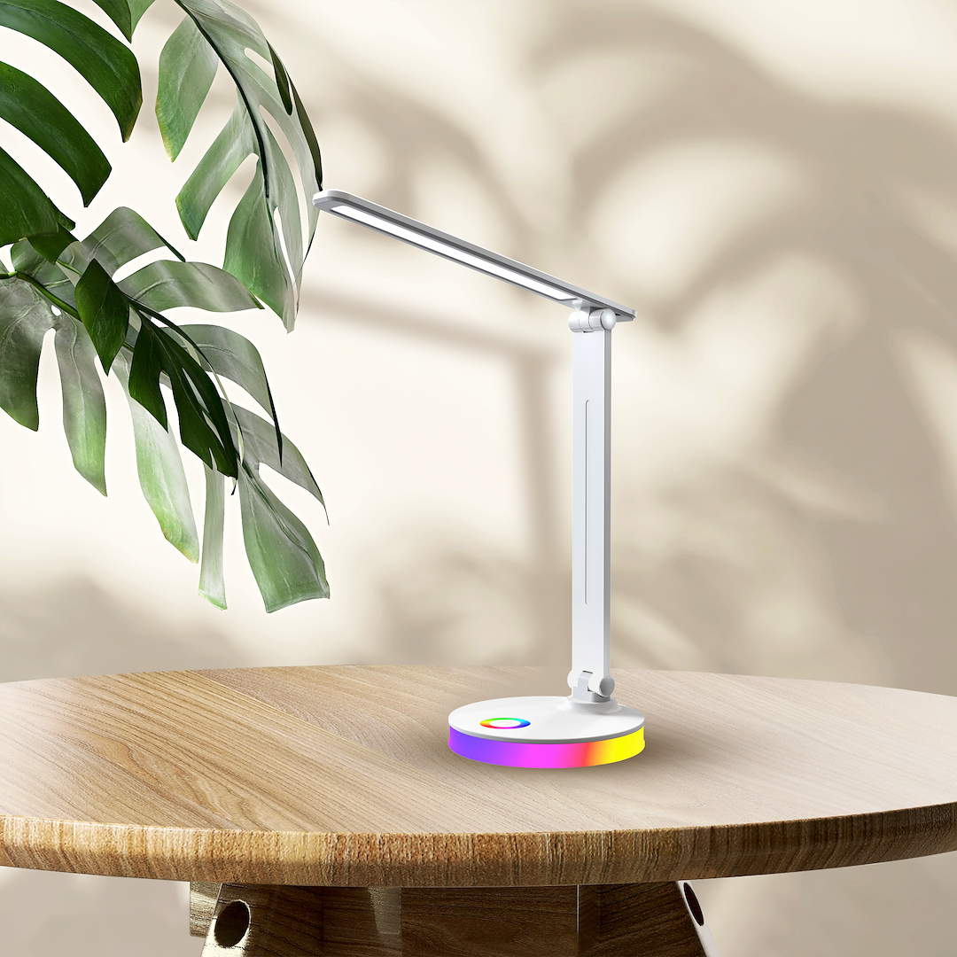 Lampka biurkowa Bruno Biały 5W LED RGB Milagro - obrazek 4