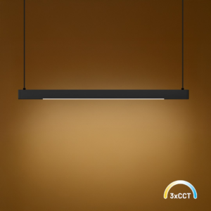 Lampa wisząca Linea Czarny 36W LED 3000K-4000K-5700K Milagro