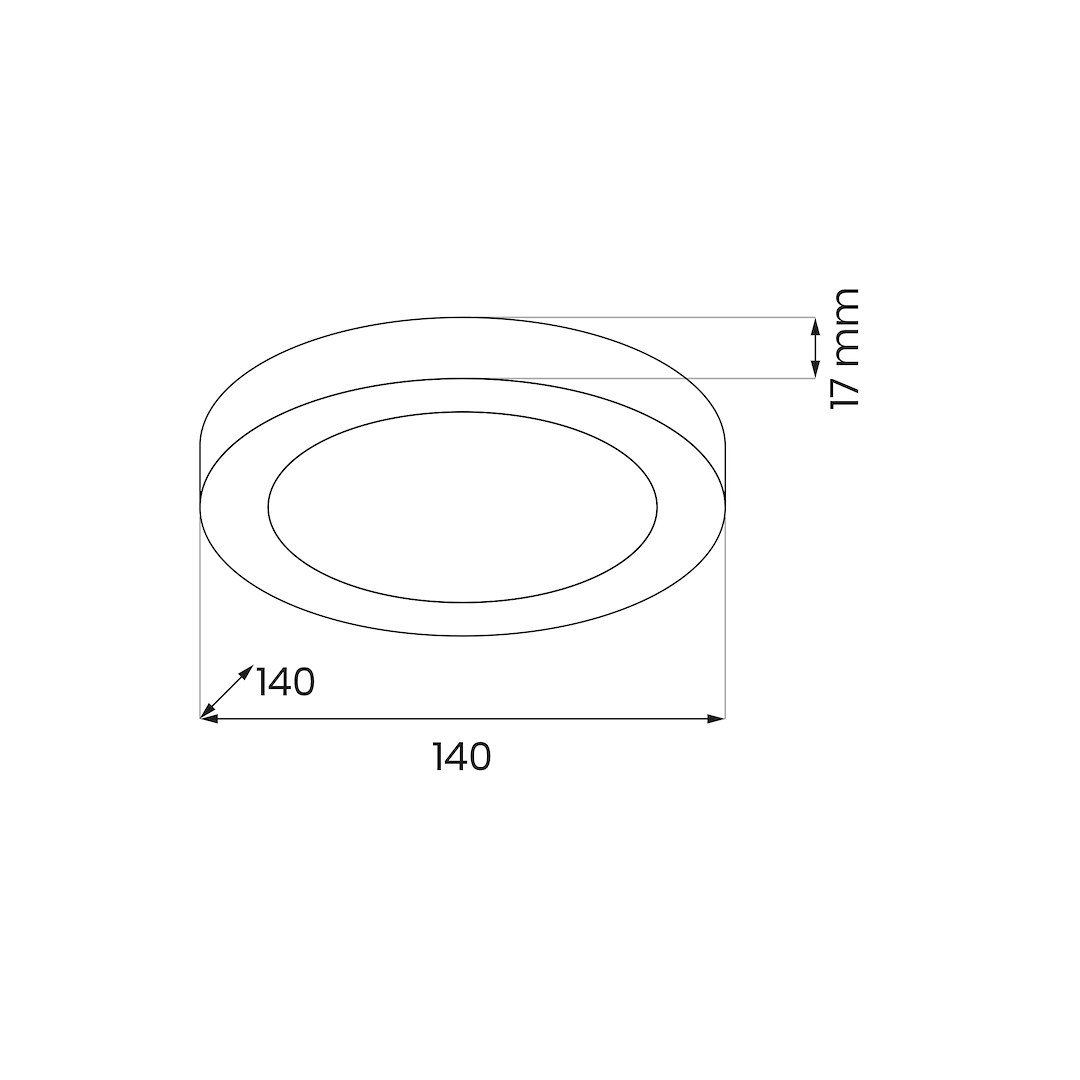 Plafon Evora Czarny Round 6W 3CCT Milagro - obrazek 7
