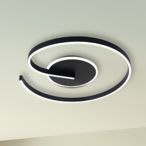 Lampa sufitowa LORENZO BLACK 22W LED Milagro