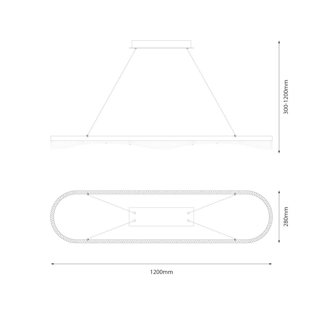 Lampa wisząca PRECIOSA 45W LED Milagro - obrazek 7