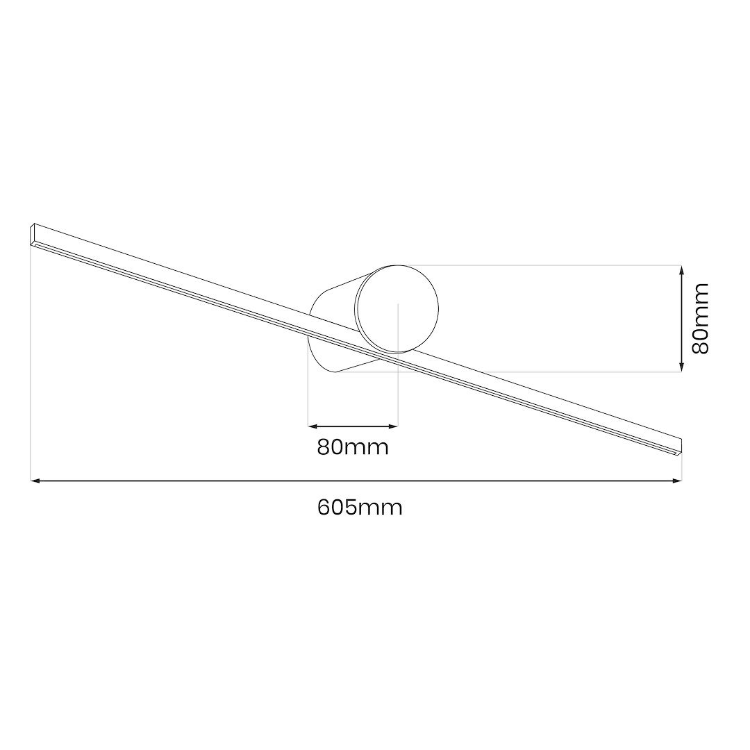 Kinkiet Artist Złoty 9W LED 60cm Milagro - obrazek 9