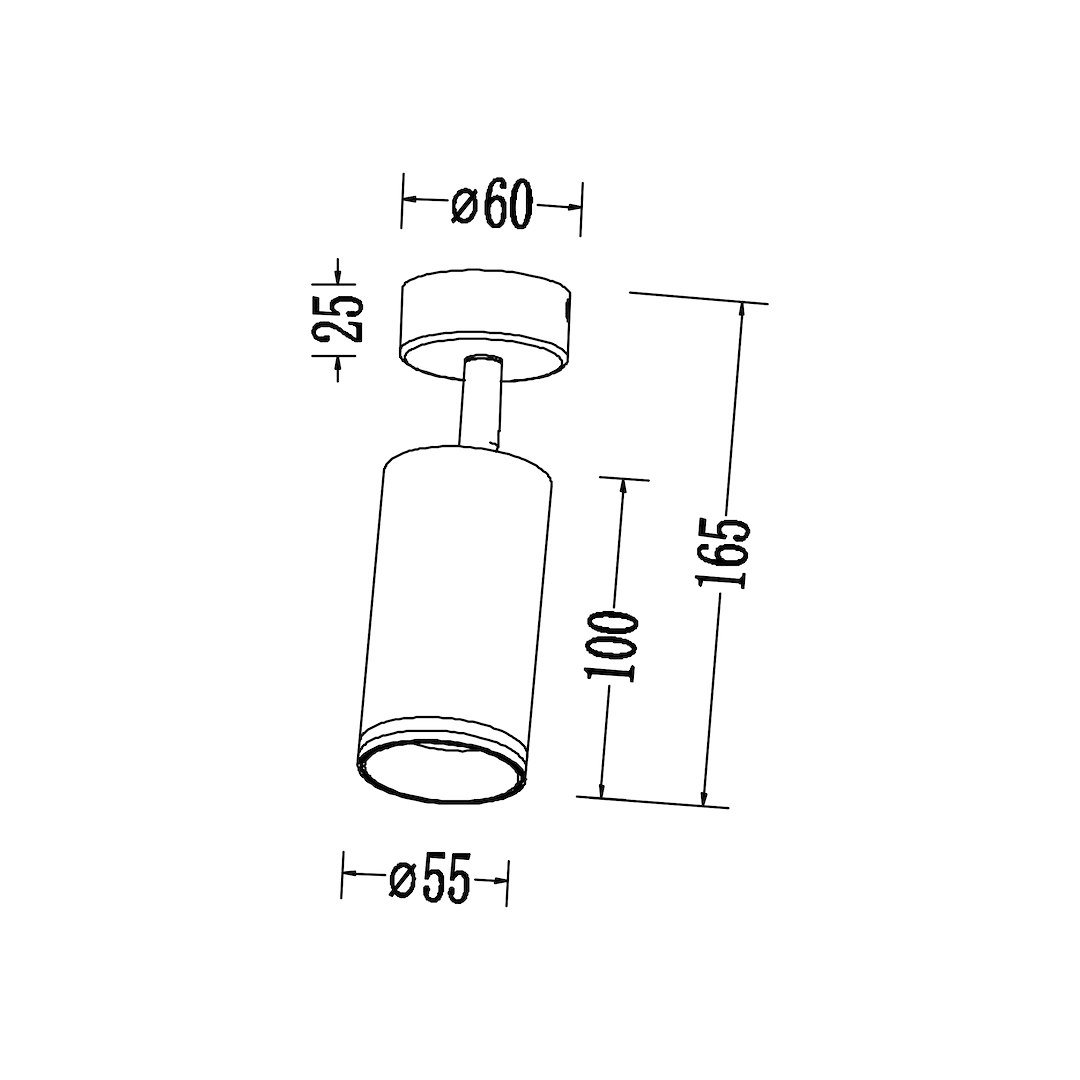 Oprawa Pipe Ring Spot Biały 1xGU10 Milagro - obrazek 8