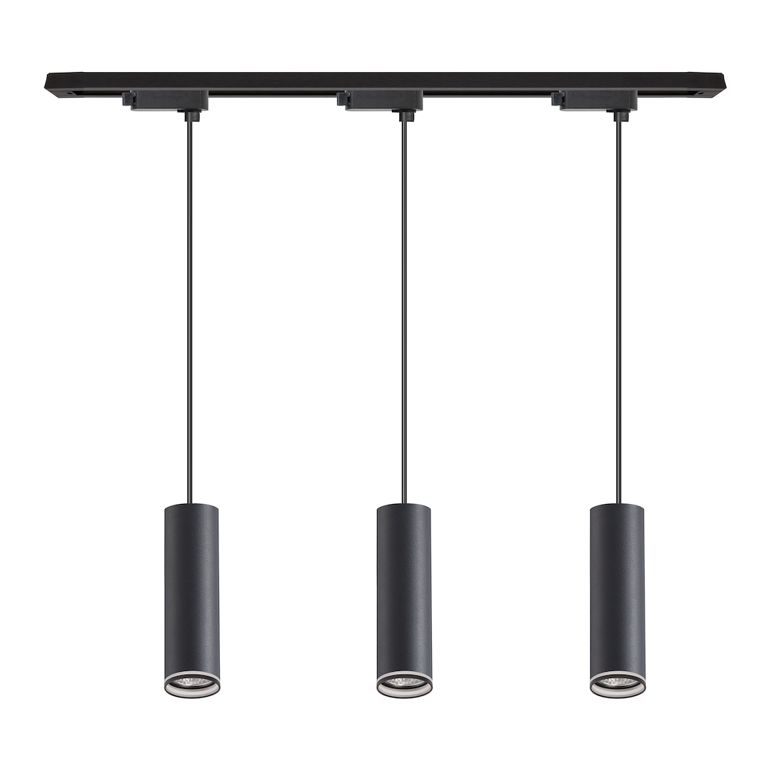 Zestaw Oprawa Pipe Ring Track Zwis Czarny 3xGU10 1m Milagro - obrazek 2
